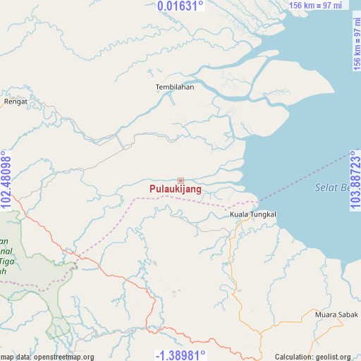Pulaukijang on map