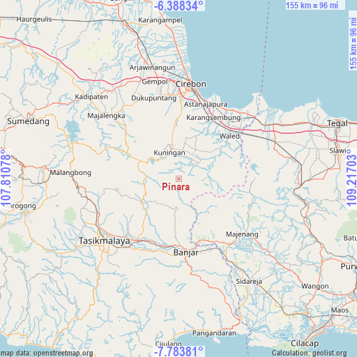 Pinara on map