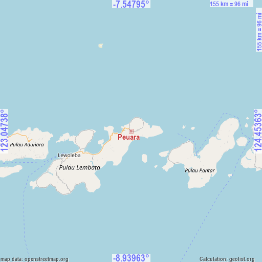 Peuara on map