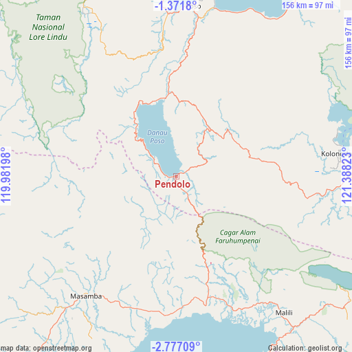 Pendolo on map
