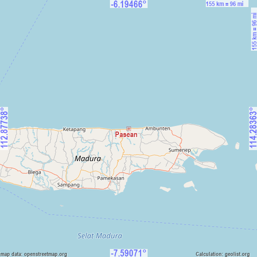 Pasean on map