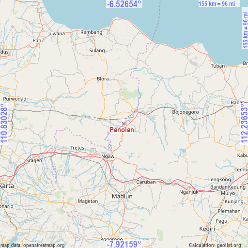 Panolan on map