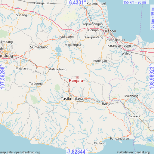 Panjalu on map