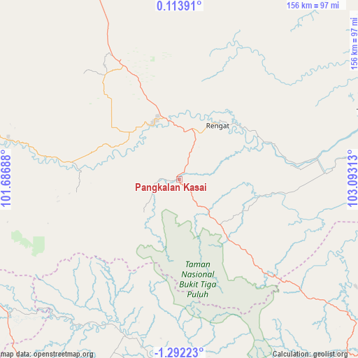 Pangkalan Kasai on map