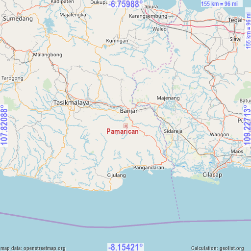 Pamarican on map