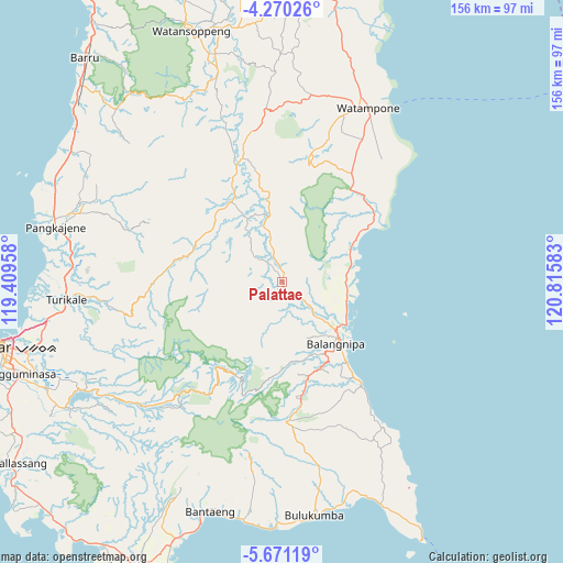Palattae on map