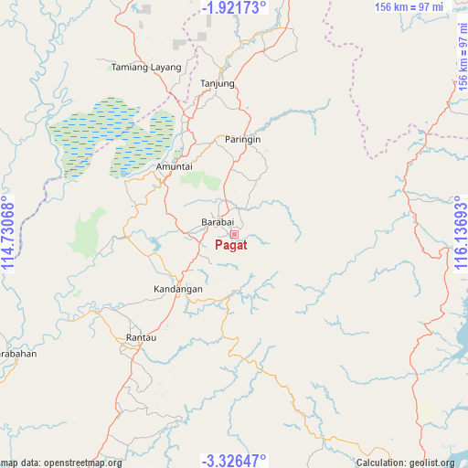 Pagat on map