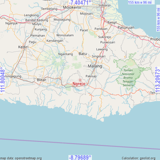 Ngrejo on map