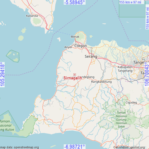 Sirnagalih on map