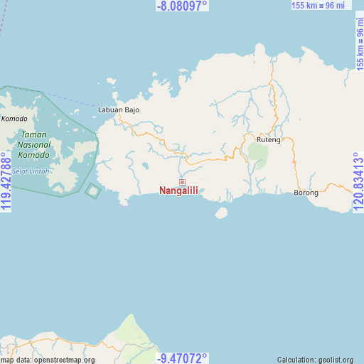 Nangalili on map