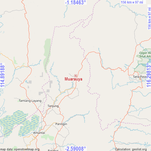 Muarauya on map