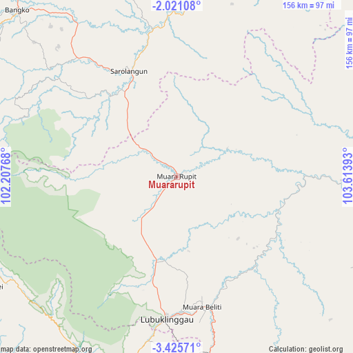 Muararupit on map