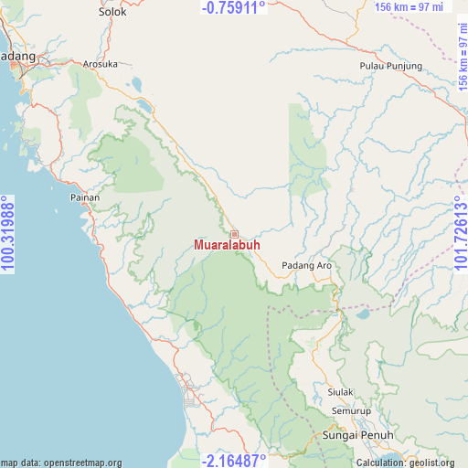 Muaralabuh on map