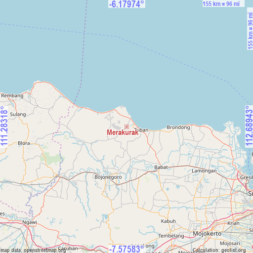 Merakurak on map