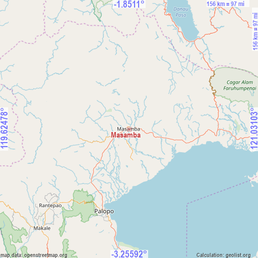 Masamba on map