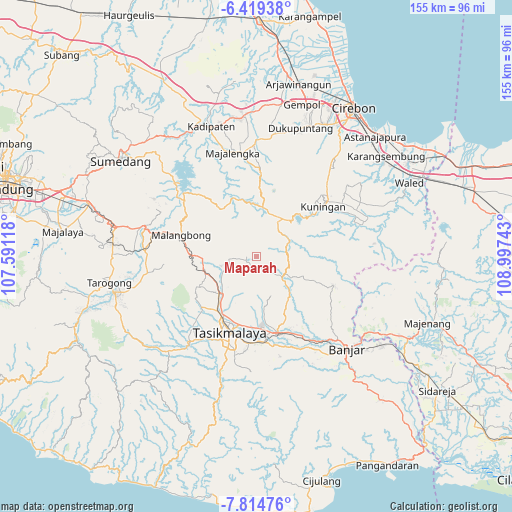 Maparah on map