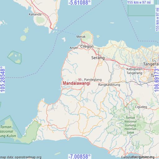 Mandalawangi on map