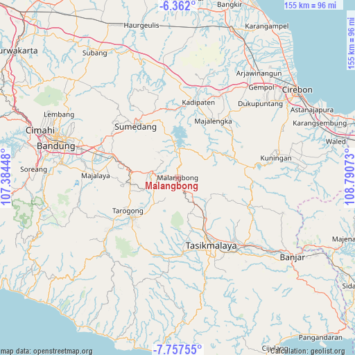 Malangbong on map