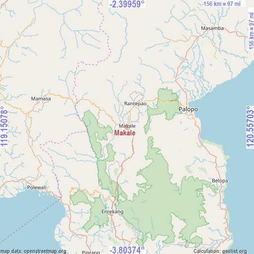 Makale on map