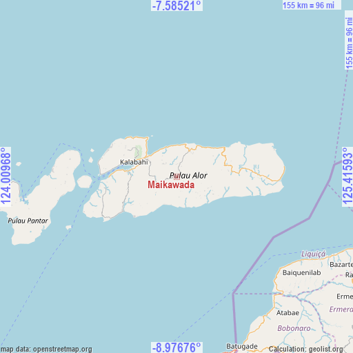 Maikawada on map
