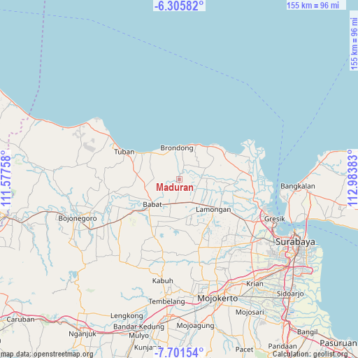 Maduran on map