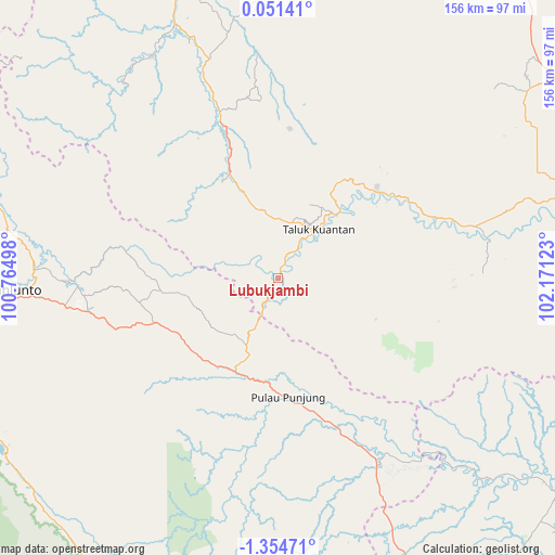Lubukjambi on map
