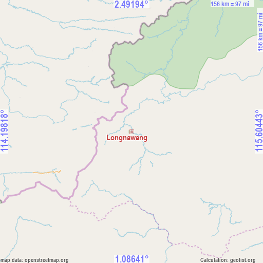 Longnawang on map