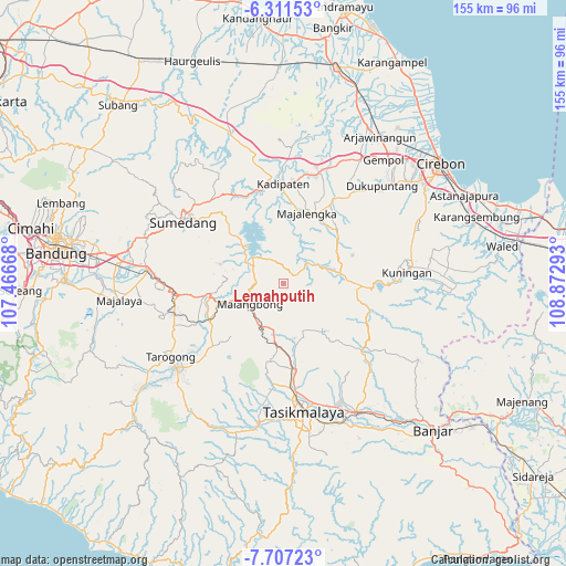 Lemahputih on map