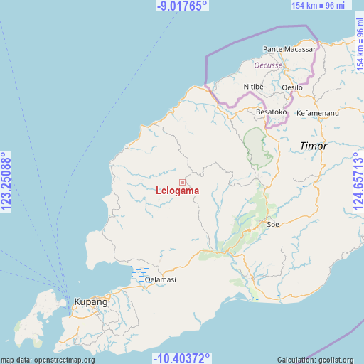 Lelogama on map