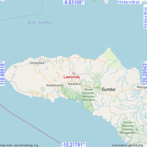 Lawonda on map