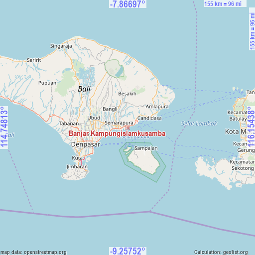 Banjar Kampungislamkusamba on map