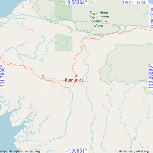 Kumurkek on map