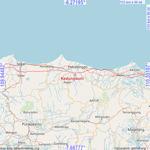 Kedungwuni on map