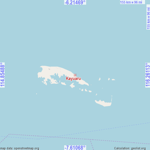 Kayuaru on map
