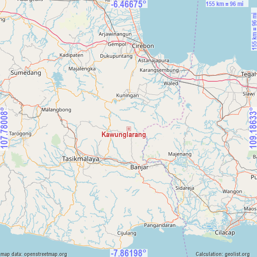 Kawunglarang on map