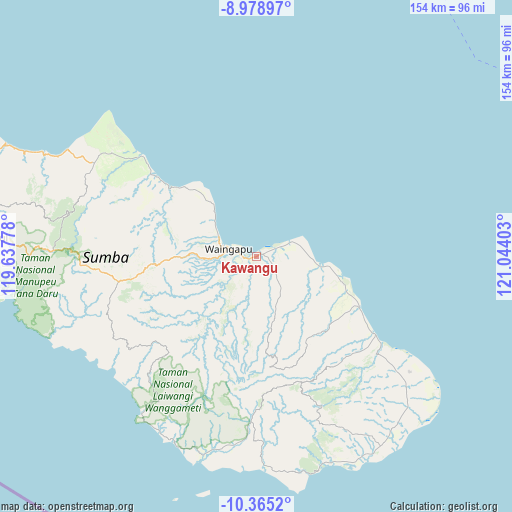 Kawangu on map