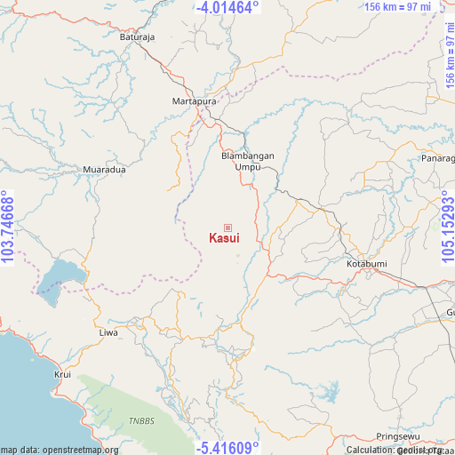 Kasui on map