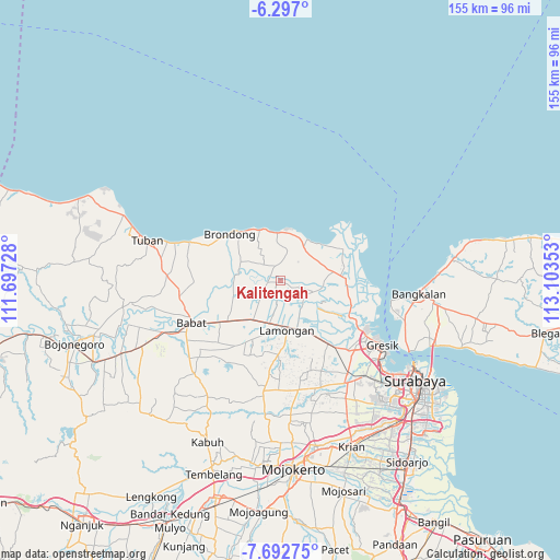 Kalitengah on map