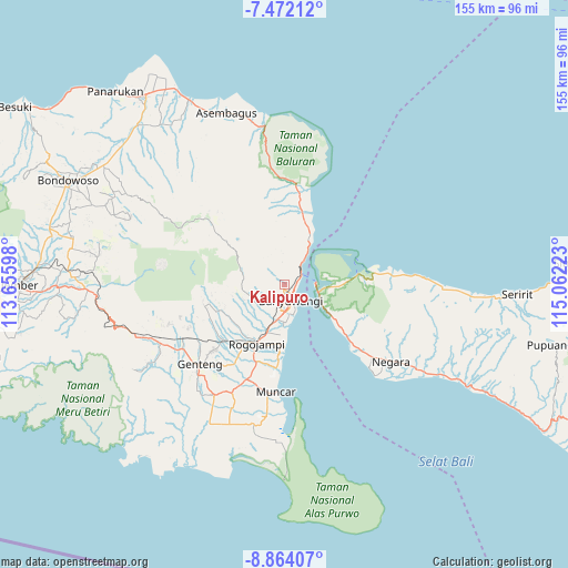 Kalipuro on map