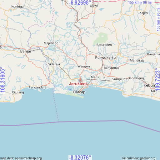 Jeruklegi on map