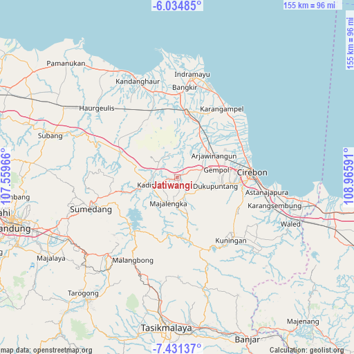Jatiwangi on map