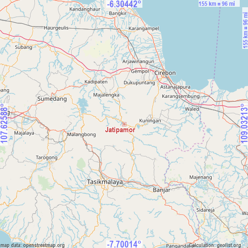 Jatipamor on map