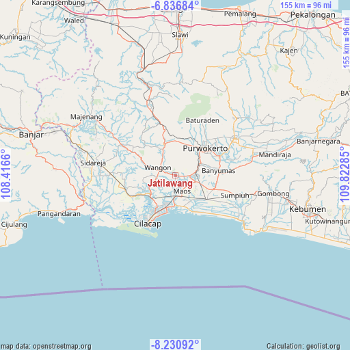 Jatilawang on map