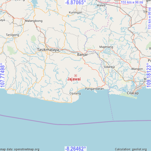 Jajawai on map