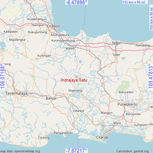 Indrajaya Satu on map