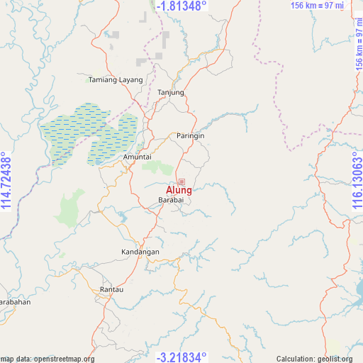 Alung on map