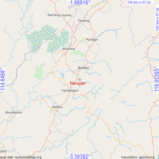 Haruyan on map