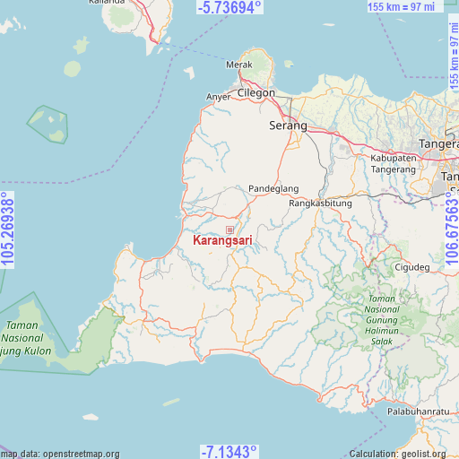 Karangsari on map