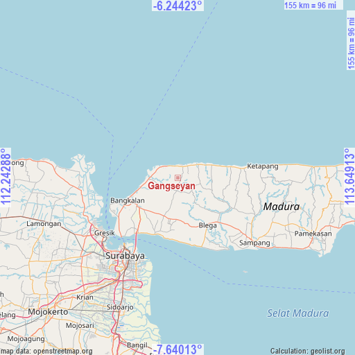 Gangseyan on map