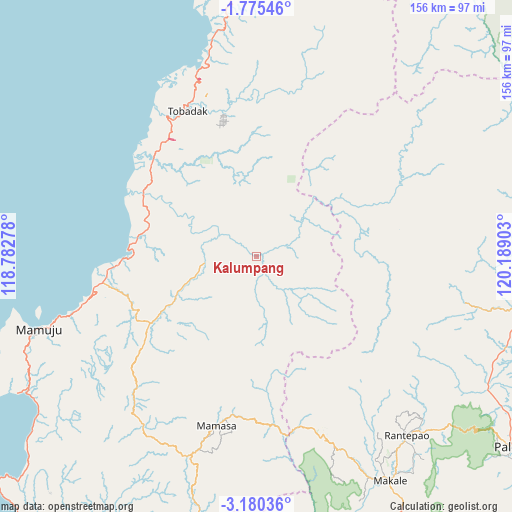 Kalumpang on map